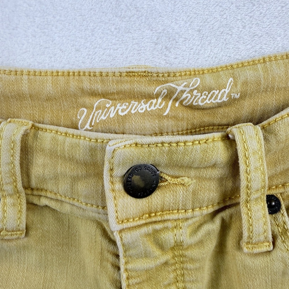 Universal Thread Shorts High Rise Midi Yellow 4/27 - Picture 3 of 8